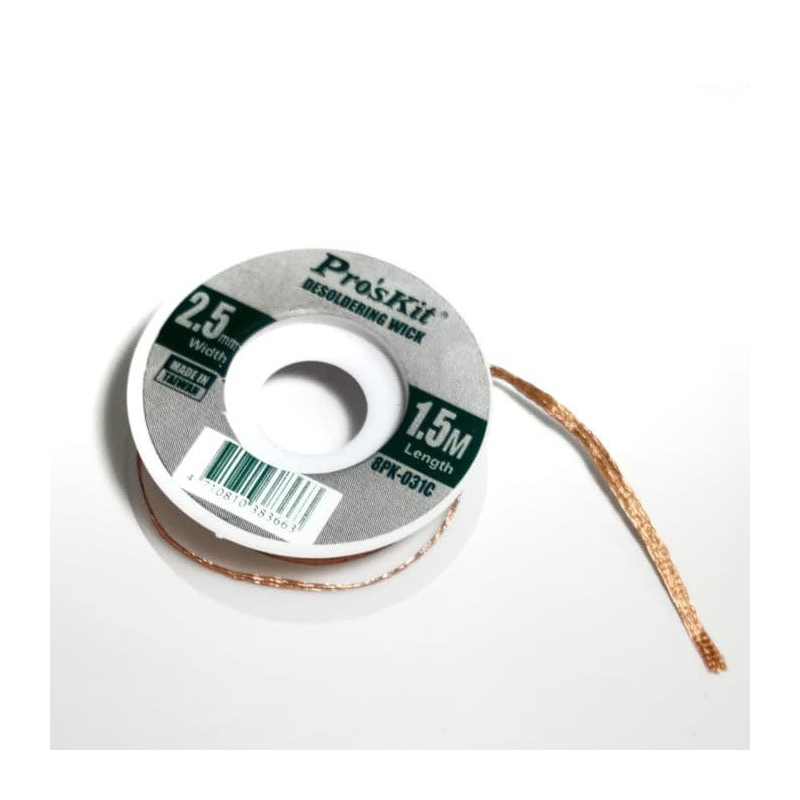 PRO'SKIT 8PK-031C  Desoldering Wick 1.5M X 2.5Mm