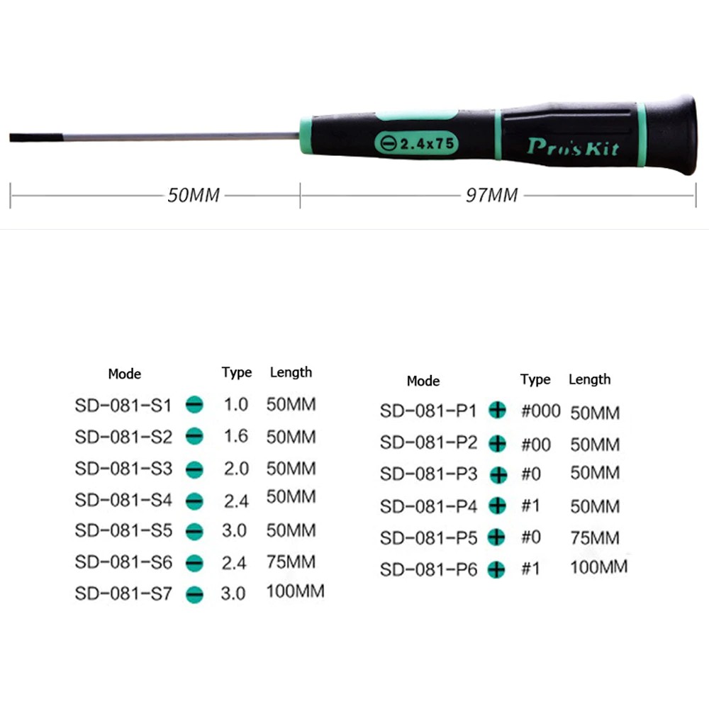 PRO'SKIT SD-081-S8 Precision Screwdriver