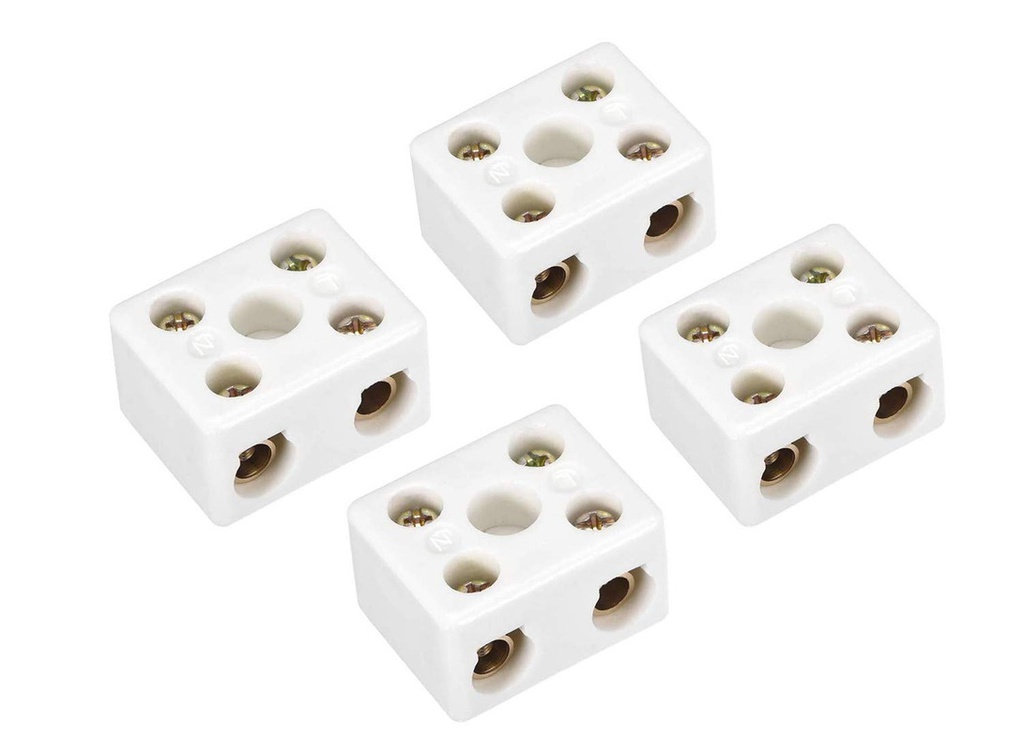 INDUSMART 30X35-2PIN-CERAMIC-CONNECTOR Terminal Block Ceramic Connector