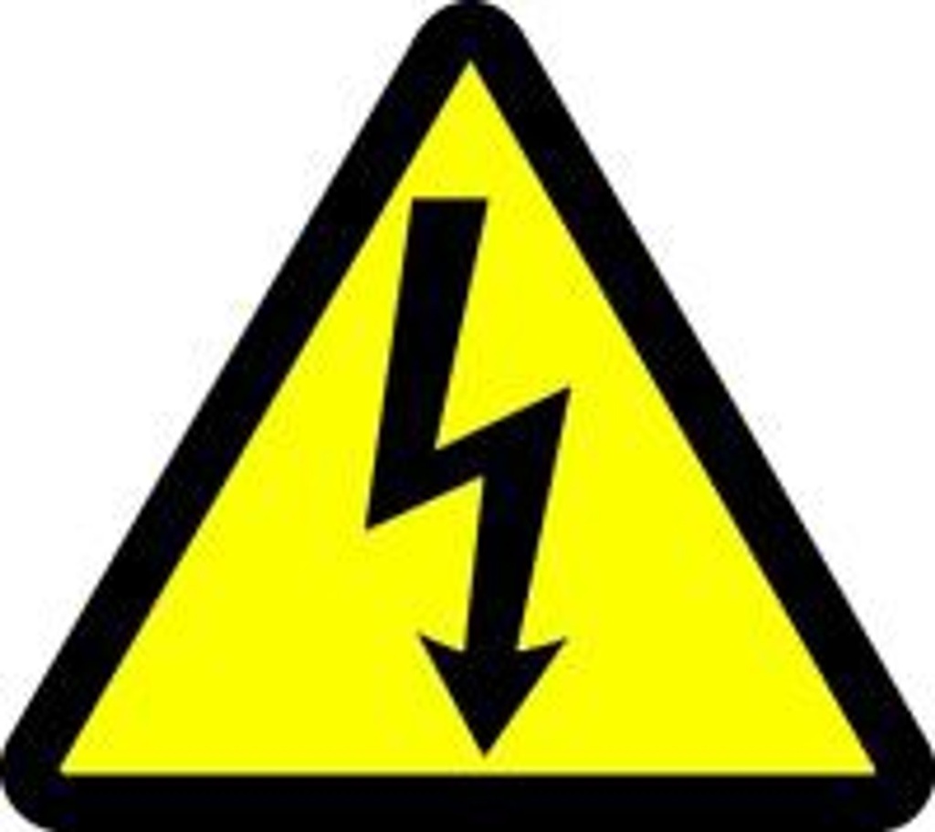 INDUSMART STICKER (Hazardous Voltage) Triangle (L)