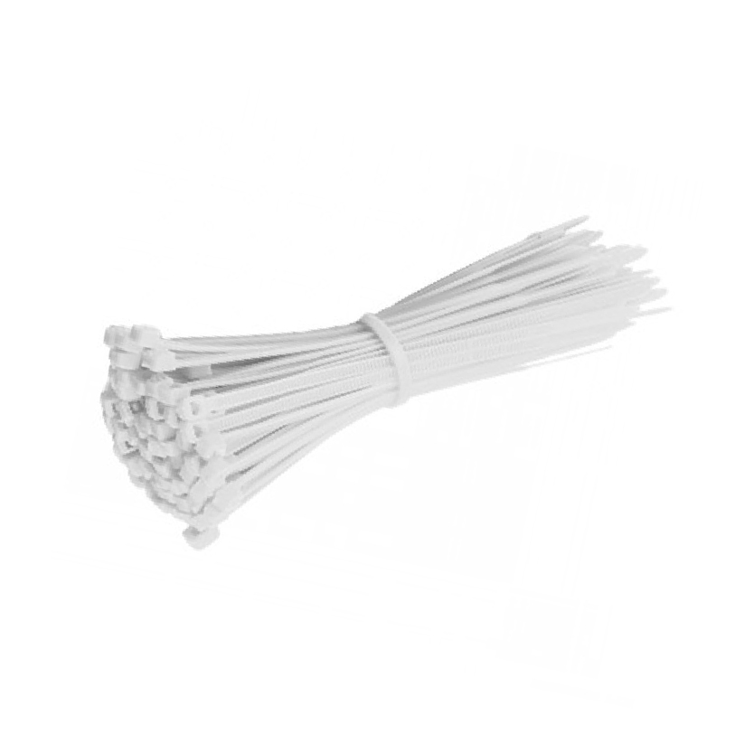 [SET] INDUSMART Cable Tie 8" (White) [100PCS/PACK]