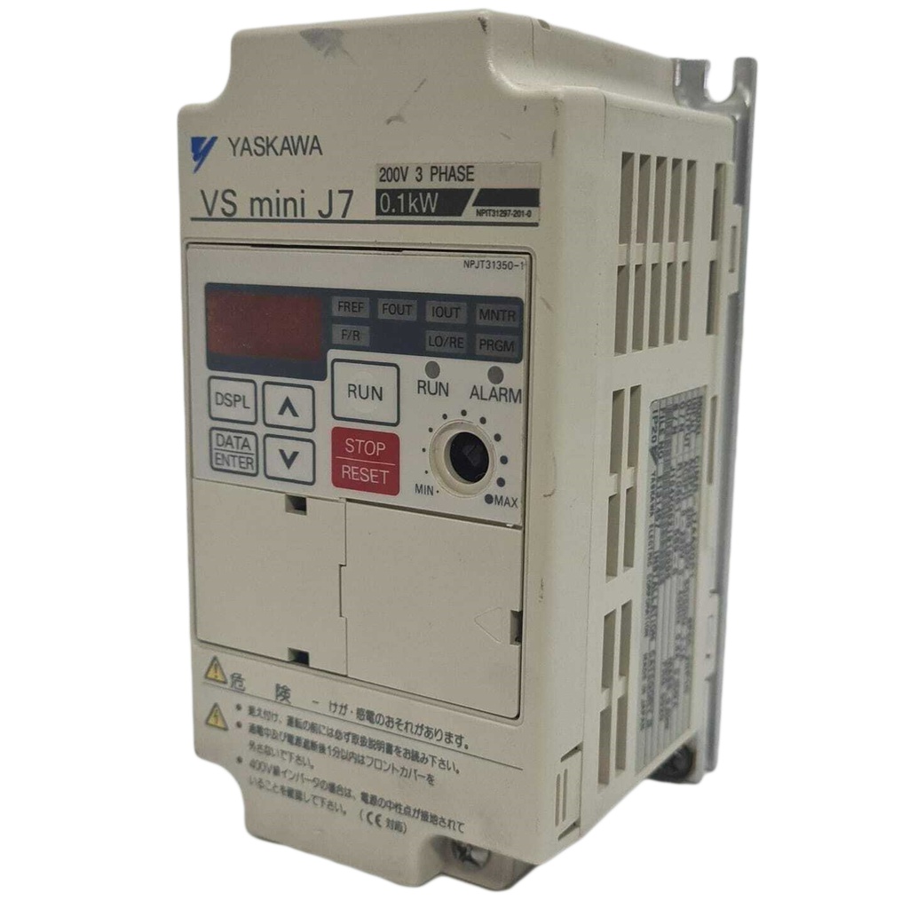 YASKAWA CIMR-J7AA20P1 AC240V/3PH/0.1KW INVERTER