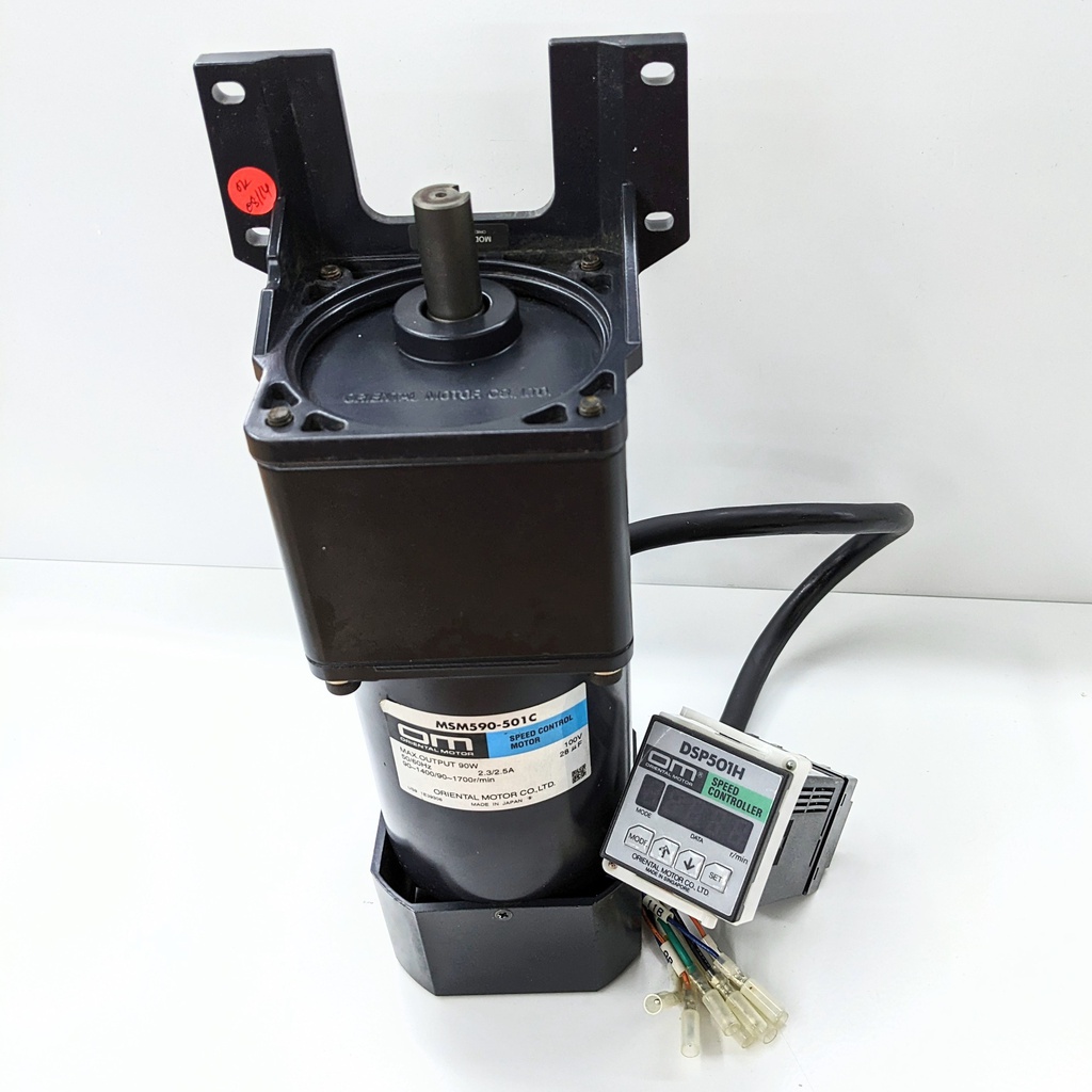 ORIENTAL MSM590-501C MOTOR C/W DSP501H SPEED CONTROLLER