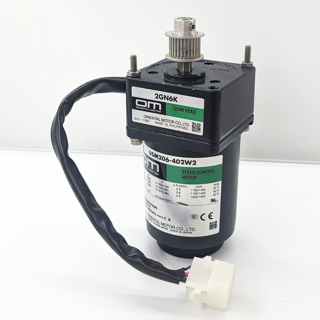 ORIENTAL MOTOR 2GN6K+USM206-402W2 AC SPEED CONTROL MOTOR (60W/220V/1P20)