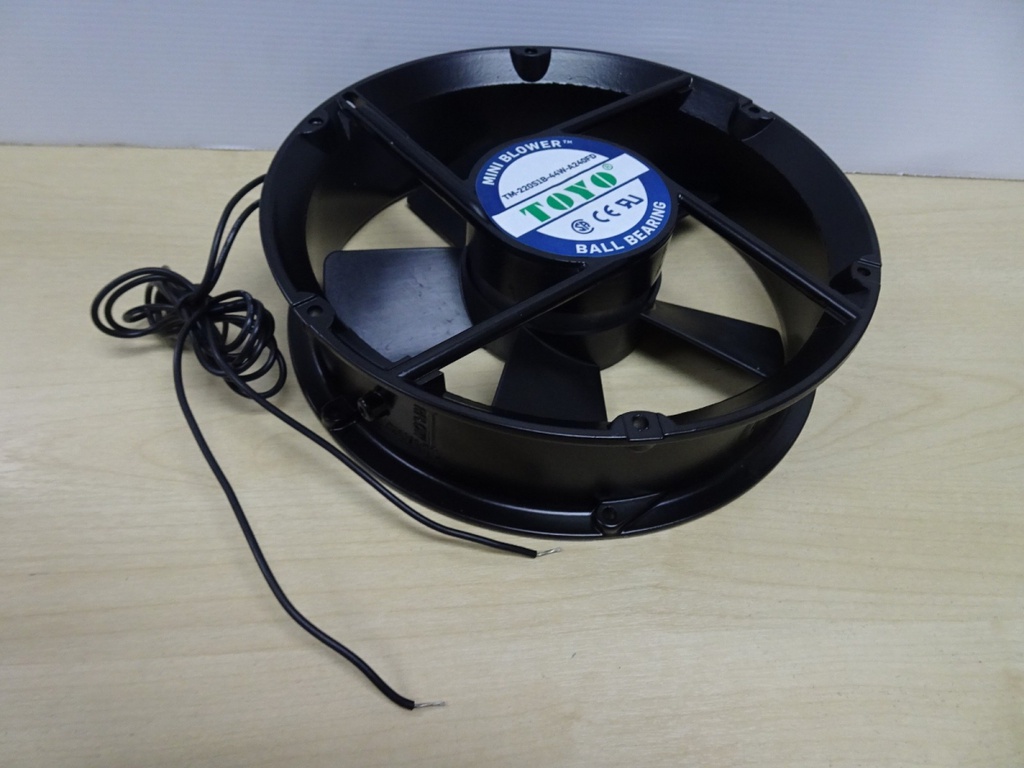 TOYO TM-220S1B-44W-A240FD Mini Blower D220mm (8") T60mm 1900RPM, 220-240V