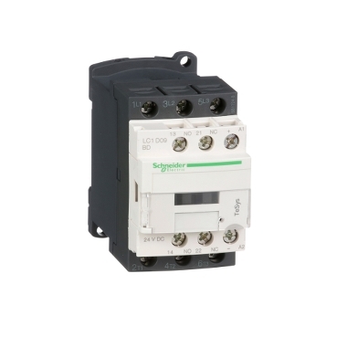 SCHNEIDER ELECTRIC LC1D09BD Contactor 3P(3 NO) - AC-3 - <= 440 V 9 A - 24 V DC C